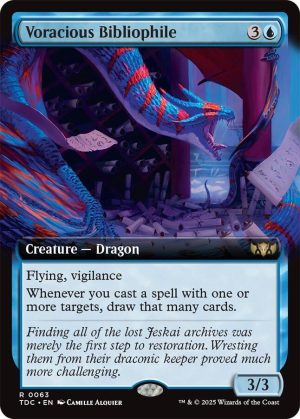 Voracious Bibliophile (Extended Art) - 63: Commander: Tarkir: Dragonstorm