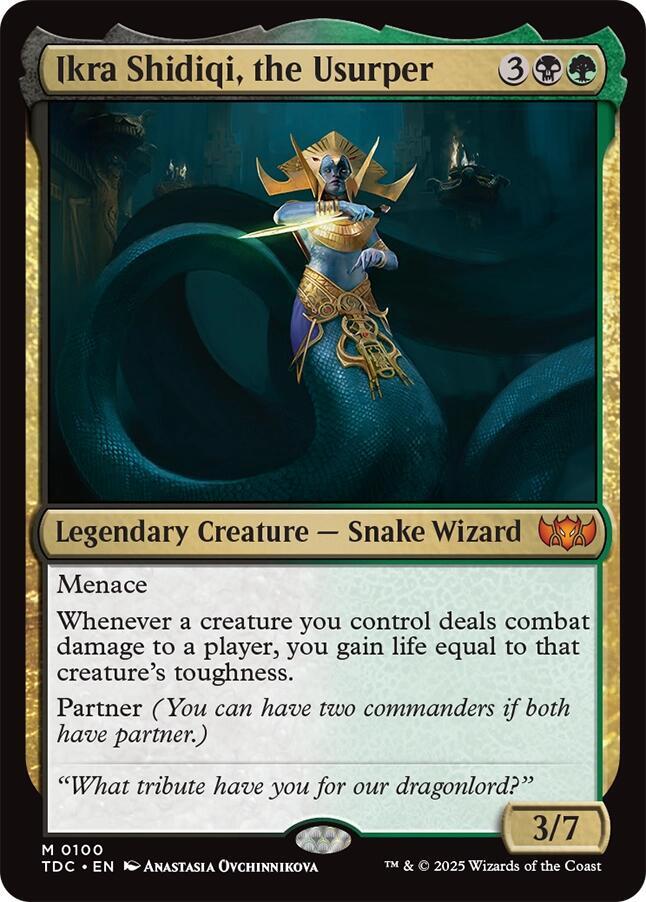 Ikra Shidiqi, the Usurper - 100: Commander: Tarkir: Dragonstorm