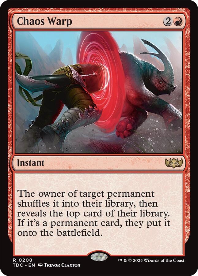 Chaos Warp - 208: Commander: Tarkir: Dragonstorm