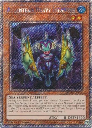 Atlantean Heavy Infantry (Platinum Secret Rare) - RA04-EN010: Quarter Century Stampede