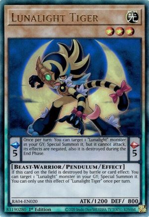 Lunalight Tiger (PUR) - RA04-EN020: Quarter Century Stampede