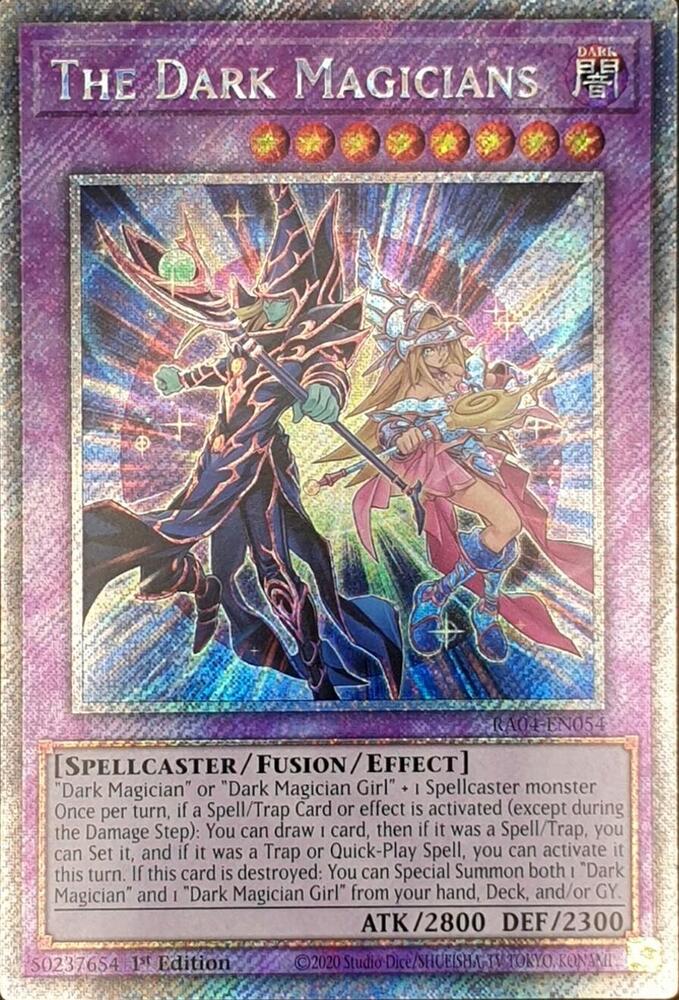 The Dark Magicians (Platinum Secret Rare) - RA04-EN054: Quarter Century Stampede