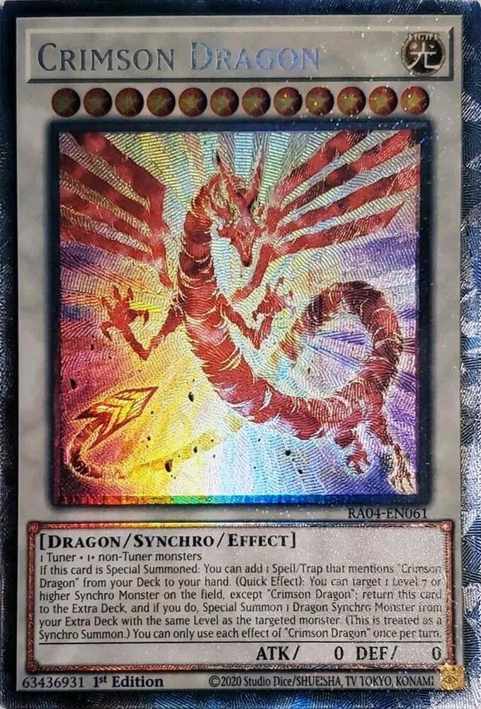 Crimson Dragon (PCR) - RA04-EN061: Quarter Century Stampede