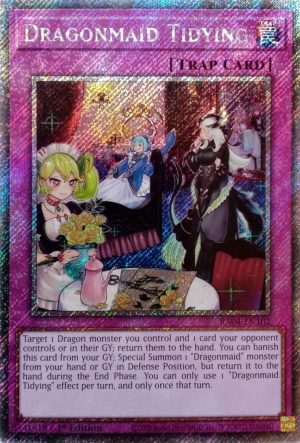 Dragonmaid Tidying (Platinum Secret Rare) - RA04-EN102: Quarter Century Stampede
