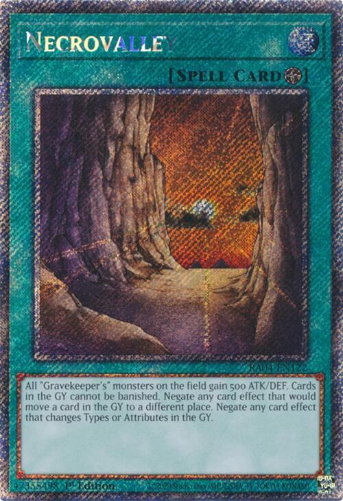 Necrovalley (Platinum Secret Rare) - RA04-EN122: Quarter Century Stampede