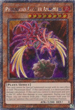 Phoenixian Cluster Amaryllis (Platinum Secret Rare) - RA04-EN136: Quarter Century Stampede