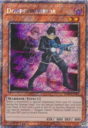 Doppelwarrior (Platinum Secret Rare) - RA04-EN147: Quarter Century Stampede