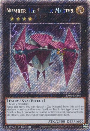 Number 16: Shock Master (Platinum Secret Rare) - RA04-EN166: Quarter Century Stampede