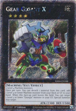 Gear Gigant X (Platinum Secret Rare) - RA04-EN188: Quarter Century Stampede