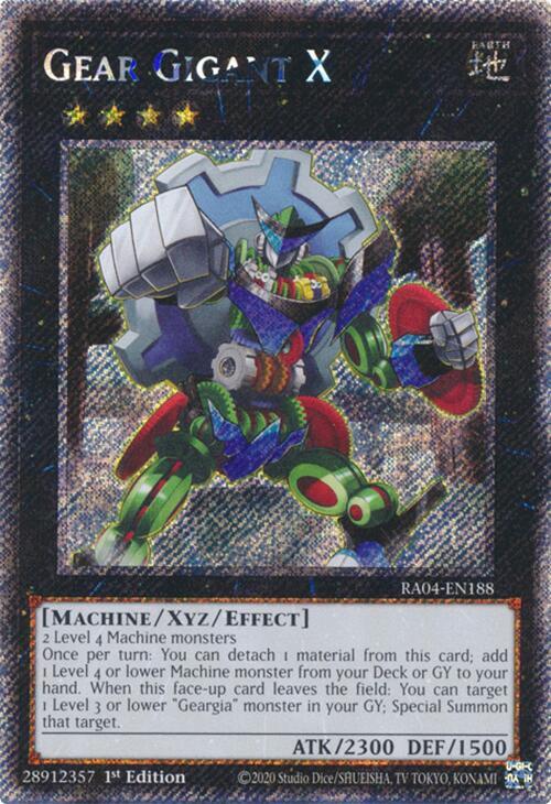Gear Gigant X (Platinum Secret Rare) - RA04-EN188: Quarter Century Stampede