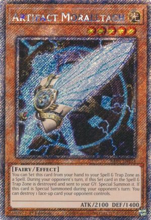 Artifact Moralltach (Platinum Secret Rare) - RA04-EN214: Quarter Century Stampede