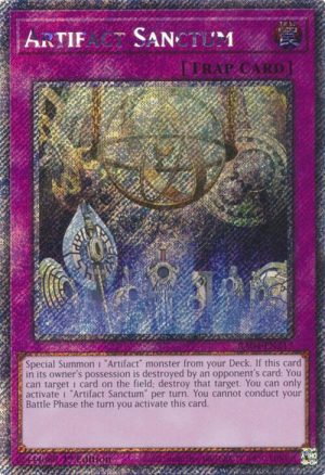 Artifact Sanctum (Platinum Secret Rare) - RA04-EN217: Quarter Century Stampede