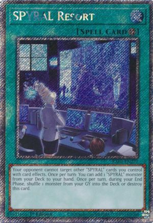 SPYRAL Resort (Platinum Secret Rare) - RA04-EN277: Quarter Century Stampede
