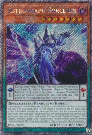 Astrograph Sorcerer (Platinum Secret Rare) - RA04-EN282: Quarter Century Stampede