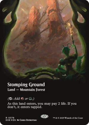 Stomping Ground (Borderless) (Galaxy Foil) - 378: Edge of Eternities