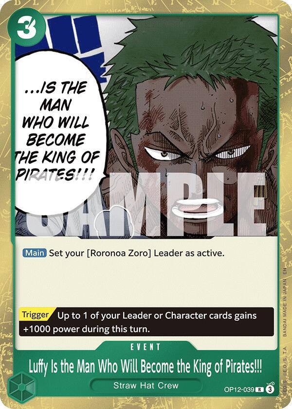 Luffy Is the Man Who Will Become the King of Pirates!!! - OP12-039: Legacy of the Master