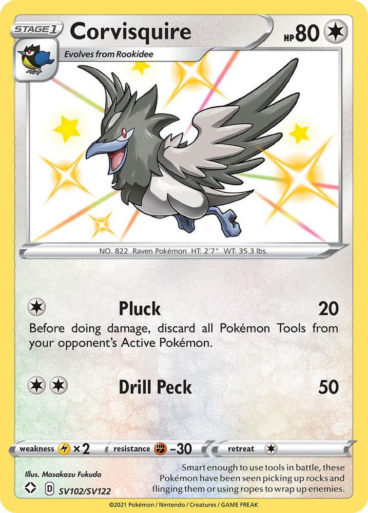 Corvisquire - SV102/SV122: Shining Fates Shiny Vault