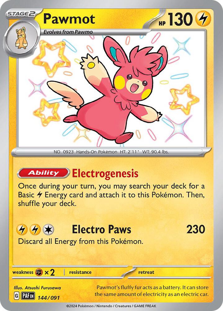 Pawmot - 144/091: Paldean Fates
