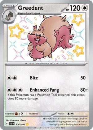 Greedent - 206/091: Paldean Fates
