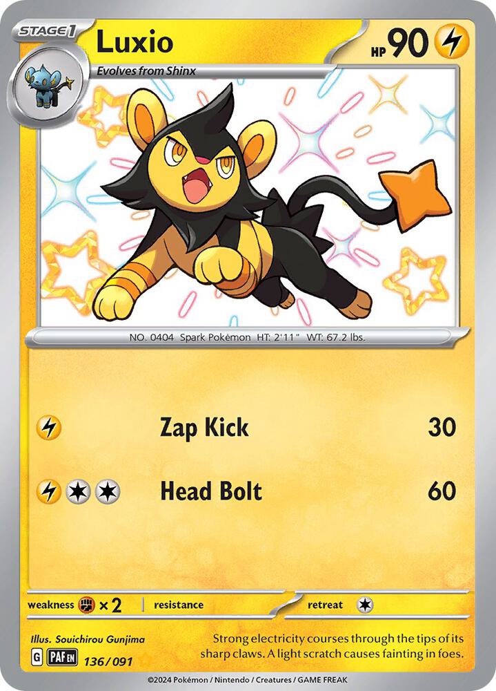 Luxio - 136/091: Paldean Fates