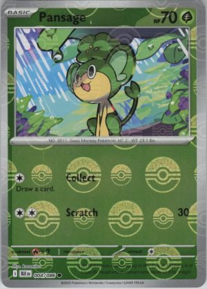 Pansage (Poke Ball Pattern) - 004/086: SV: Black Bolt
