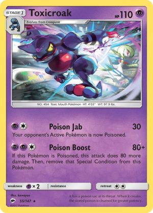 Toxicroak - 55/147: SM - Burning Shadows