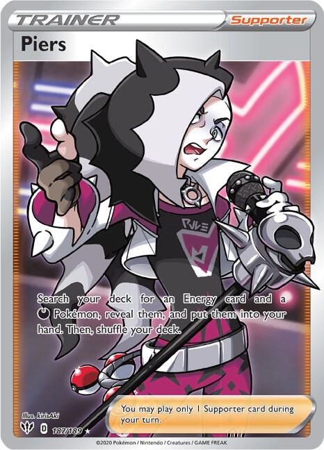 Piers (Full Art) - 187/189: SWSH03: Darkness Ablaze