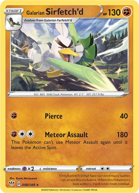 Galarian Sirfetch'd - 098/189: SWSH03: Darkness Ablaze
