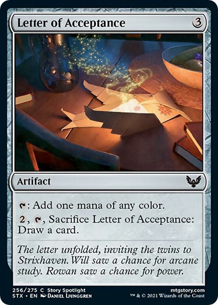Letter of Acceptance - 256: Strixhaven: School of Mages