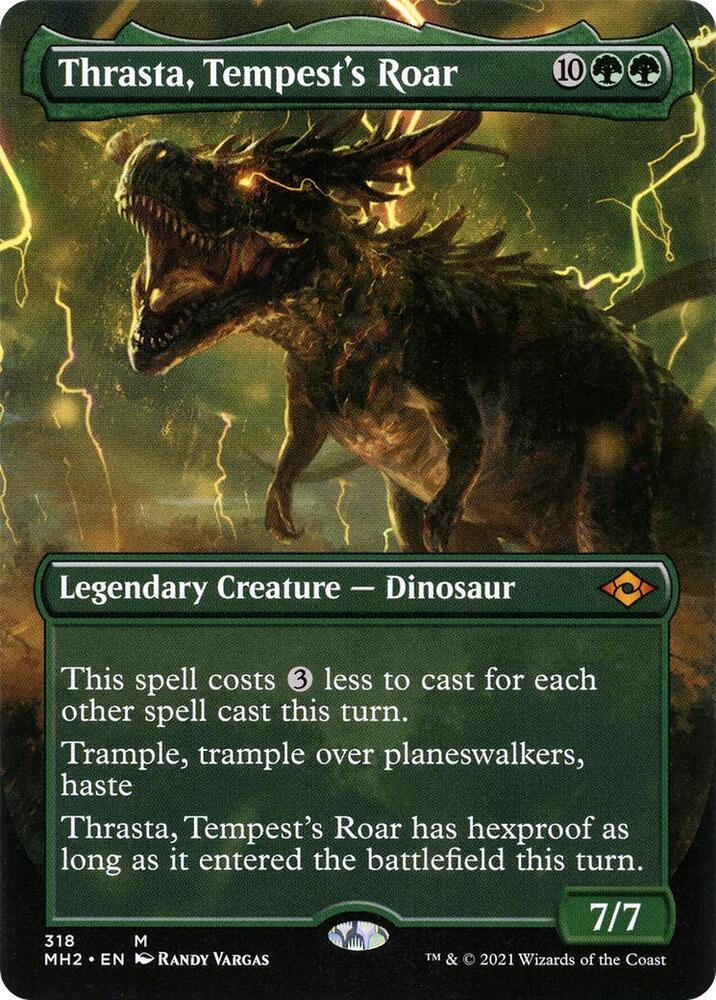 Thrasta, Tempest's Roar (Borderless) - 318: Modern Horizons 2