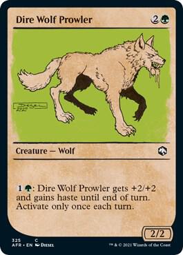 Dire Wolf Prowler (Showcase) - 325: Adventures in the Forgotten Realms
