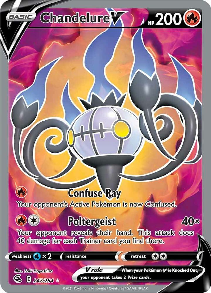 Chandelure V (Full Art) - 247/264: SWSH08: Fusion Strike