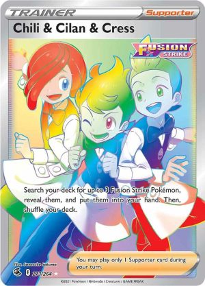 Chili & Cilan & Cress (Secret) - 273/264: SWSH08: Fusion Strike