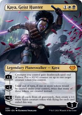 Kaya, Geist Hunter (Borderless) - 280: Innistrad: Crimson Vow