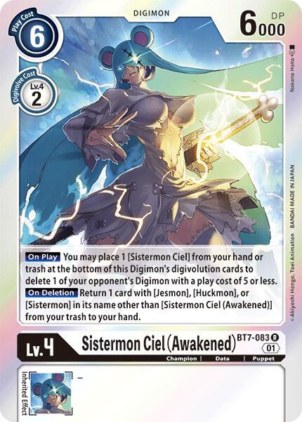 Sistermon Ciel (Awakened) - BT7-083 R: Next Adventure