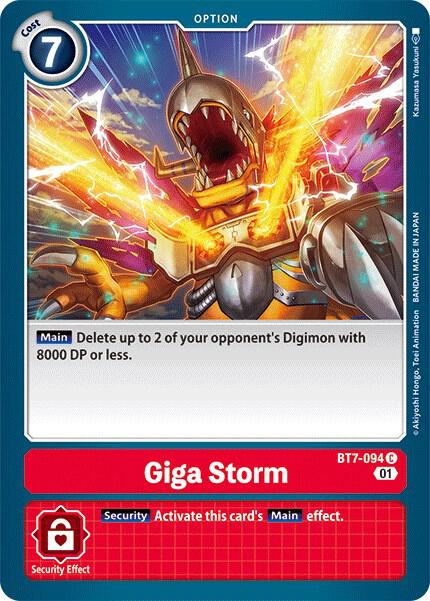 Giga Storm - BT7-094 C: Next Adventure
