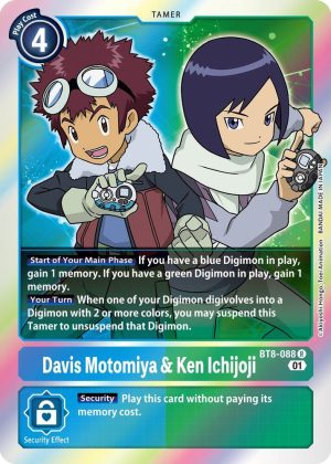 Davis Motomiya & Ken Ichijoji - BT8-088 R: New Awakening
