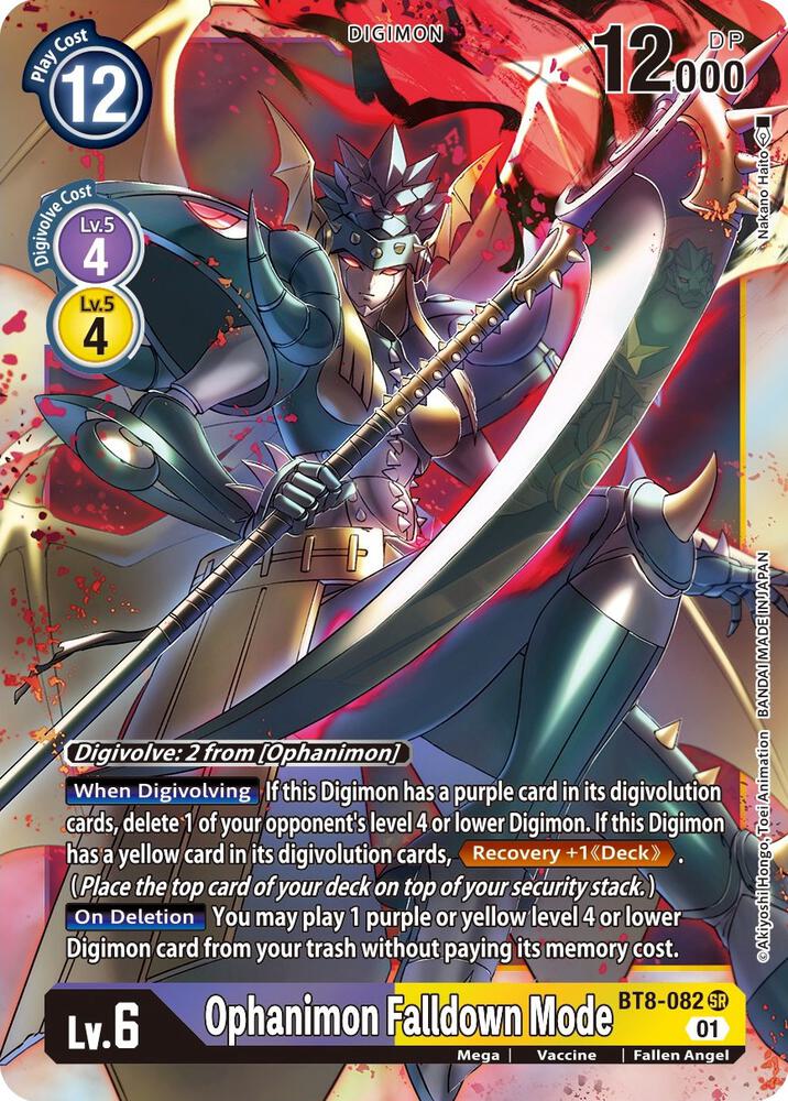 Ophanimon Falldown Mode - BT8-082 SR: New Awakening