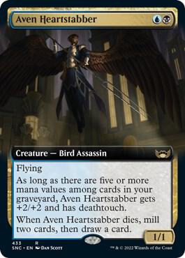 Aven Heartstabber (Extended Art) - 433: Streets of New Capenna