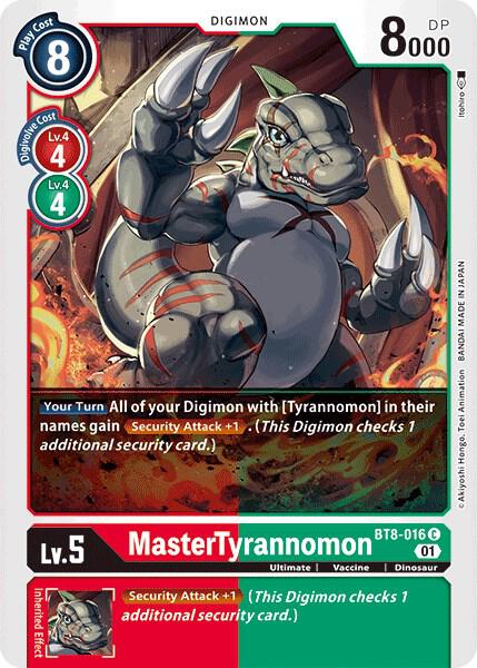 MasterTyrannomon - BT8-016 C: New Awakening