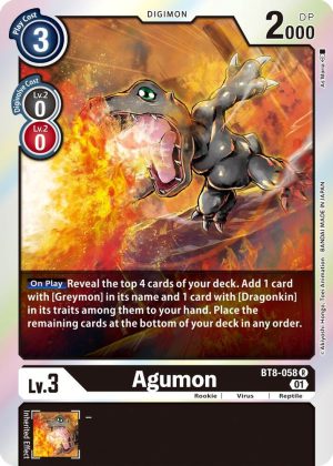 Agumon - BT8-058 R: New Awakening