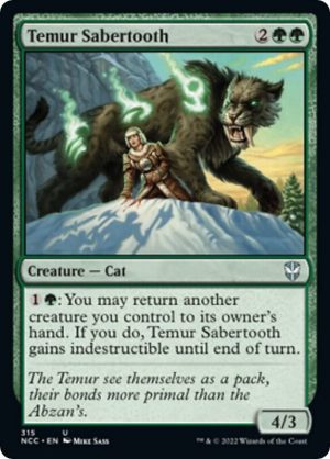 Temur Sabertooth - 315: Commander: Streets of New Capenna