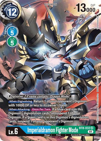 Imperialdramon Fighter Mode (Alternate Art) - BT8-032 SR: New Awakening