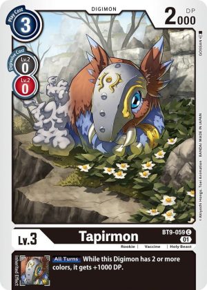 Tapirmon - BT9-059 C: X Record