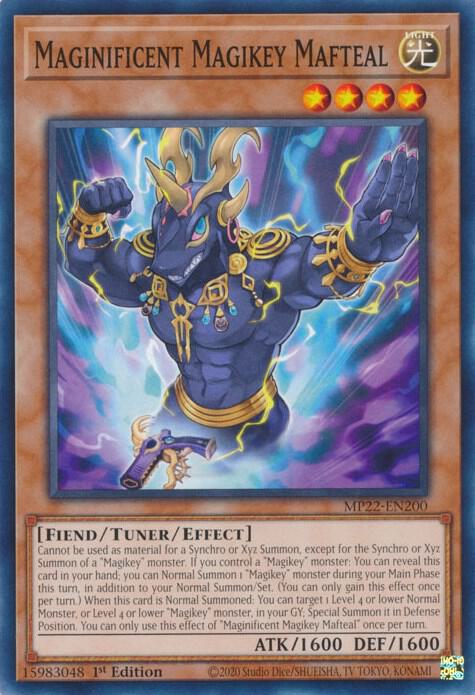 Maginificent Magikey Mafteal - MP22-EN200: 2022 Tin of the Pharaoh's Gods