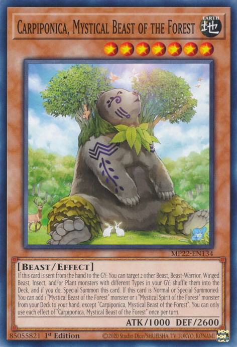 Carpiponica, Mystical Beast of the Forest - MP22-EN134: 2022 Tin of the Pharaoh's Gods
