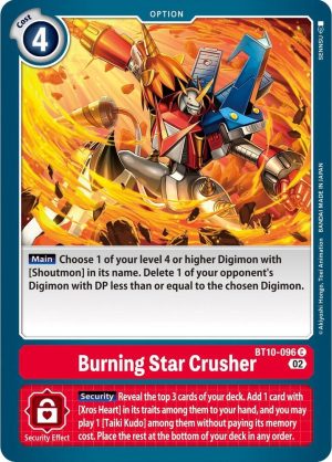 Burning Star Crusher - BT10-096 C: Xros Encounter