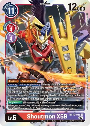 Shoutmon X5B - BT10-015 R: Xros Encounter