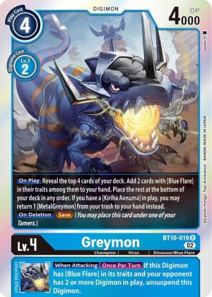Greymon - BT10-019 R: Xros Encounter