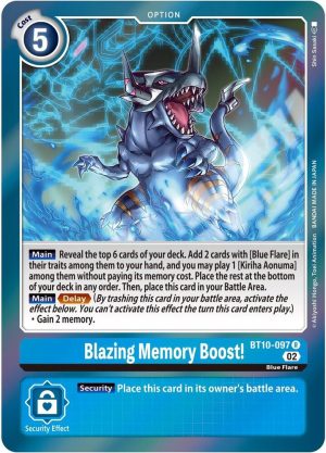 Blazing Memory Boost! - BT10-097: Xros Encounter